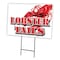 Signmission Lobster Tails Yard Sign & Stake outdoor plastic coroplast window, C-2436 Lobster Tails C-2436 Lobster Tails - alternate 1
